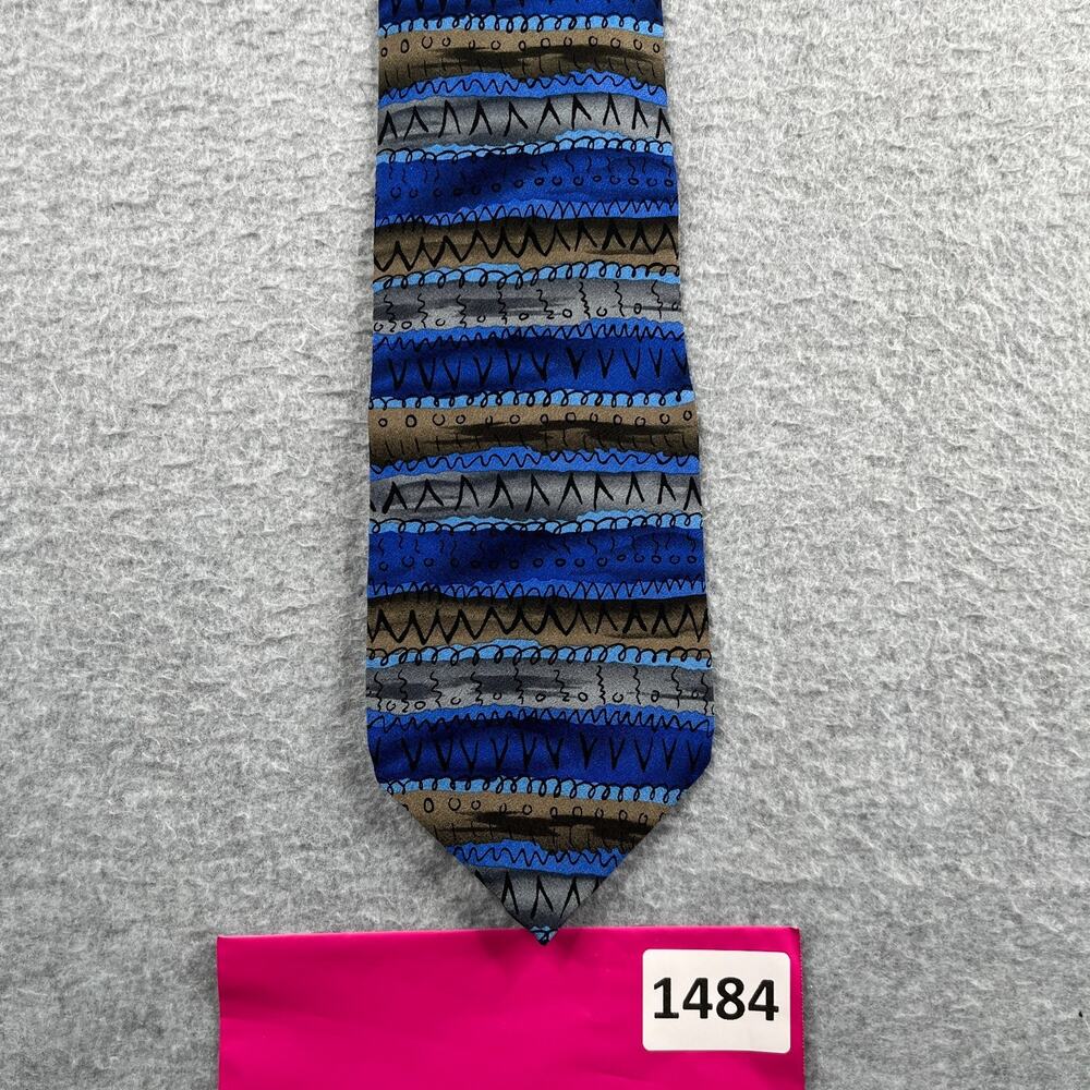 J Garcia Silk Necktie Like a Twittering Machine Collection 14 Mens Tie